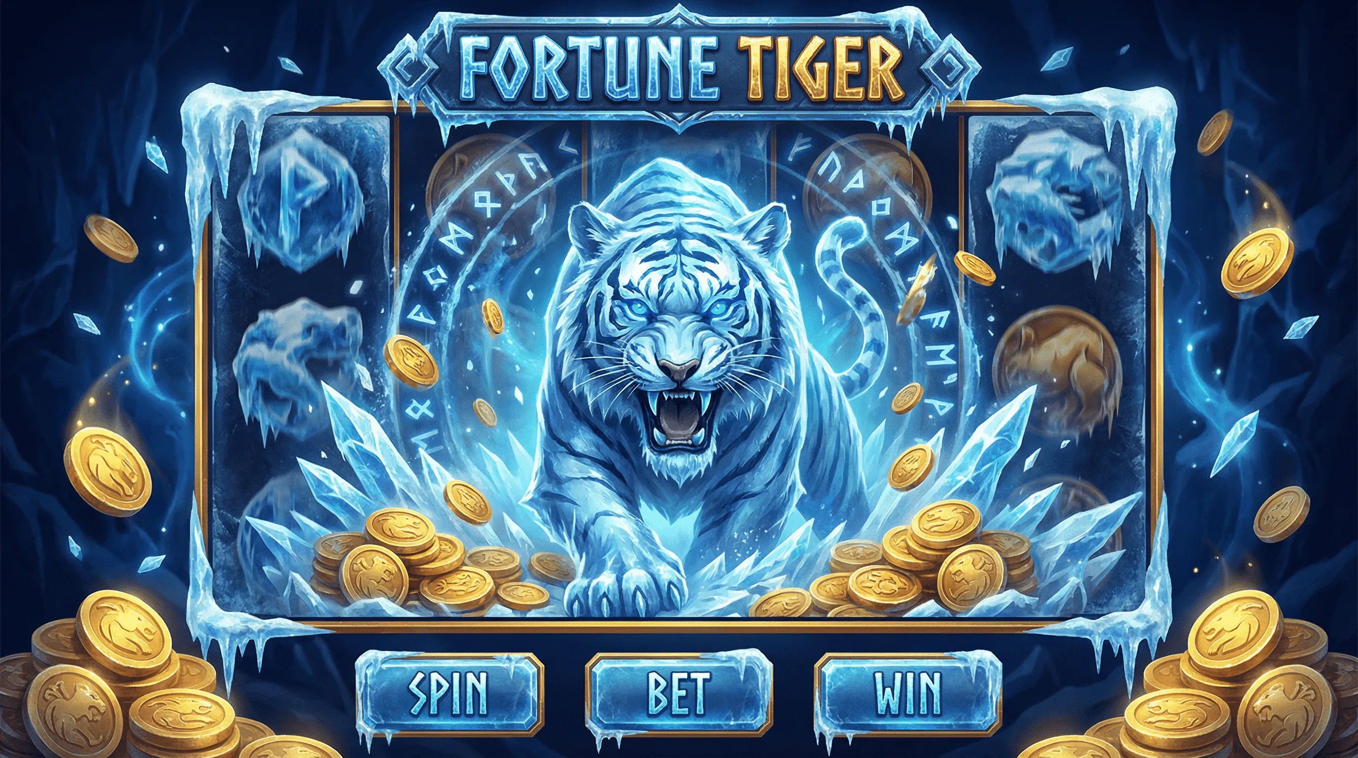 Fortune Tiger - Tigre da Sorte com tema de gelo no pixbet